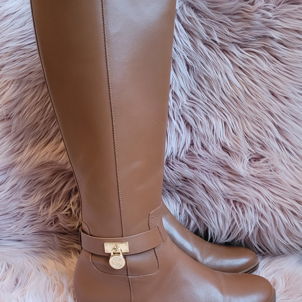 Women's Brown Leather Riding Boots